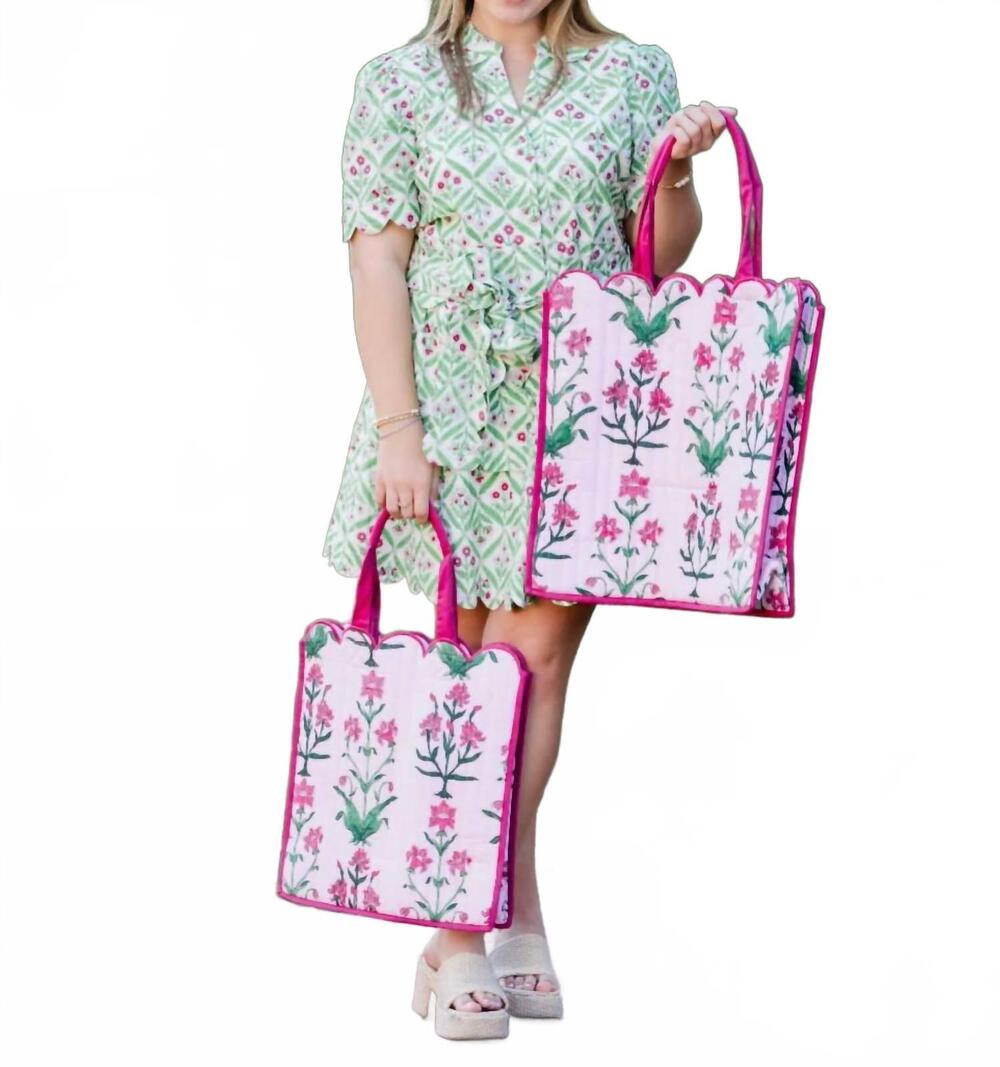 NEW HEART OF GRACE rose d'iris regular tote bag in pink